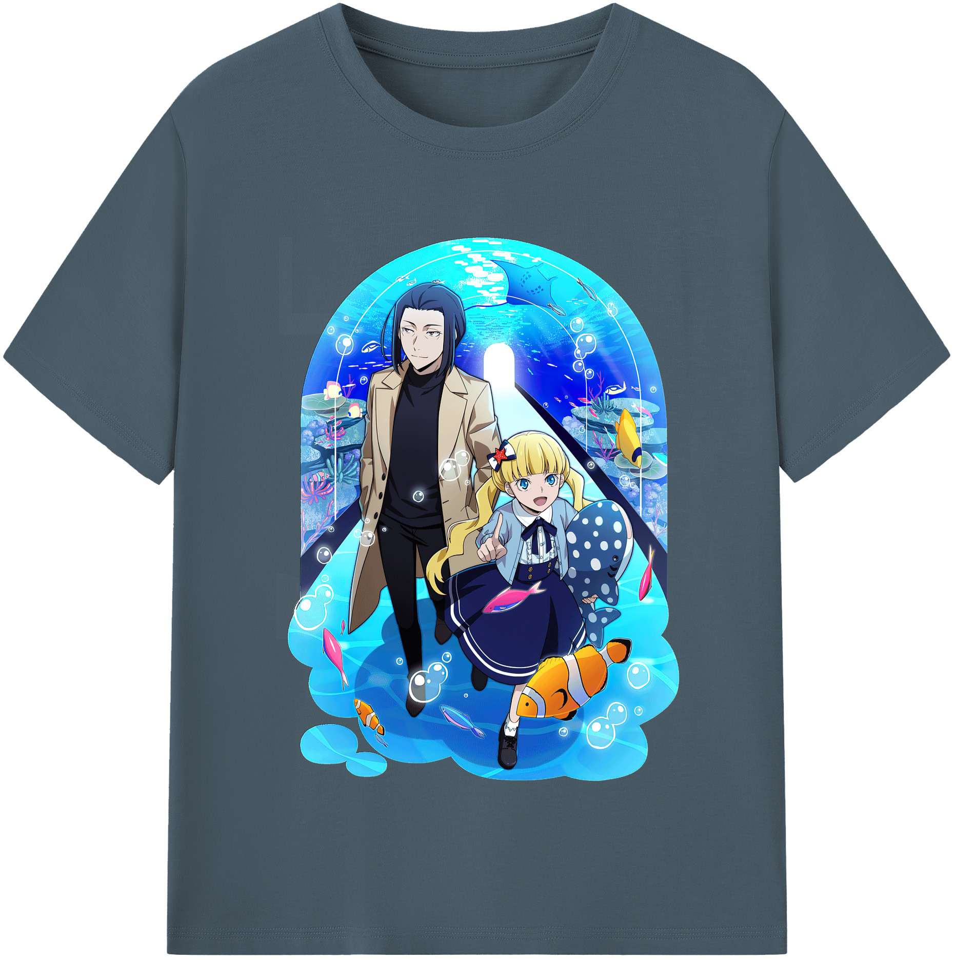 （画像用） 文豪ストレイドッグス Bungo Stray Dogs 綿100％半袖Tシャツ（フロントプリント）